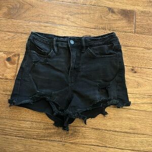 Vervet black jean shorts- very stretchy